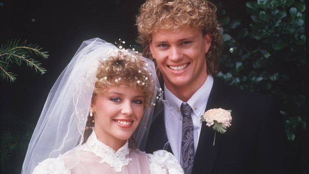 Kylie Minogue and Craig McLachlan played siblings in Neighbours.