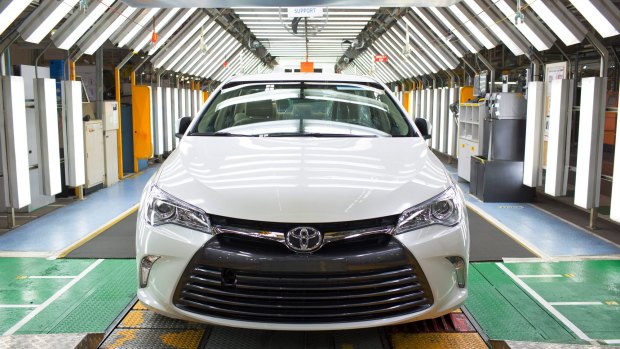 A new Camry at the the Altona plant in 2015.