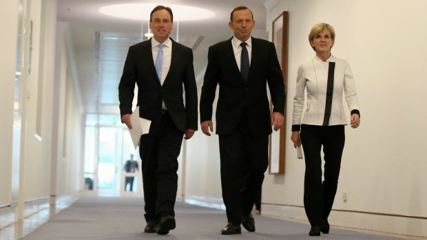 Emissions reduction targets announced by Environment Minister Greg Hunt, Prime Minister Tony Abbott and Foreign Affairs Minister Julie Bishop were quickly overshadowed by the brawl over same-sex marriage.