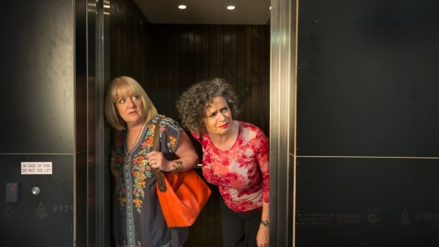 Denise Scott (left) and Judith Lucy.