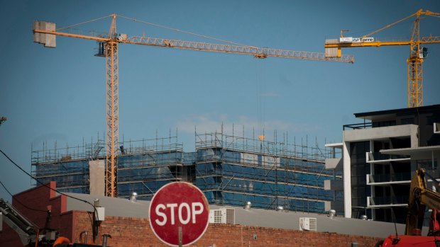 The rate of apartments being built in Brisbane is gradually slowing. 