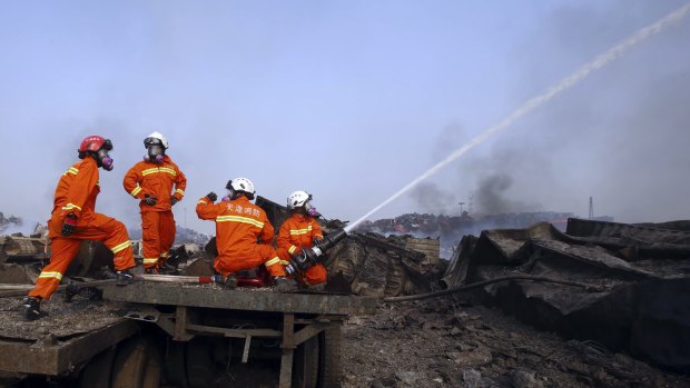 The rapid chain of explosions that destroyed a warehouse district in the Chinese port of Tianjin could become one of the world's deadliest disasters for fire crews.