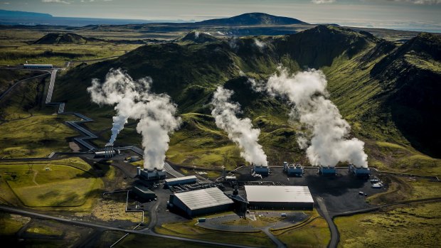 The Hellisheidi geothermal facility is the world's first carbon-negative power plant.