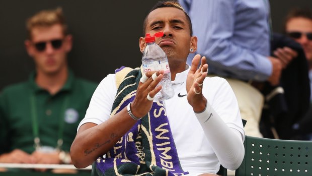 Love-hate relationship: Nick Kyrgios was both booed and cheered by the crowd at Wimbledon.