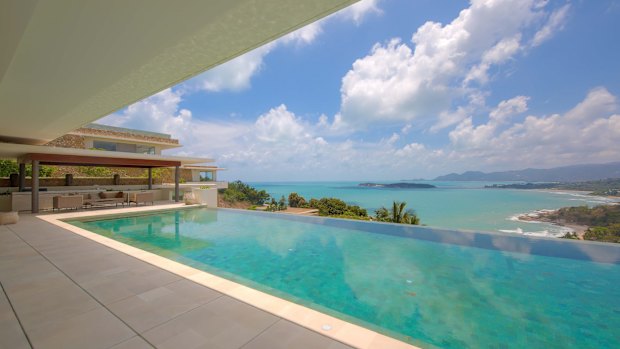 All of the villas boast panoramic sea and island views.