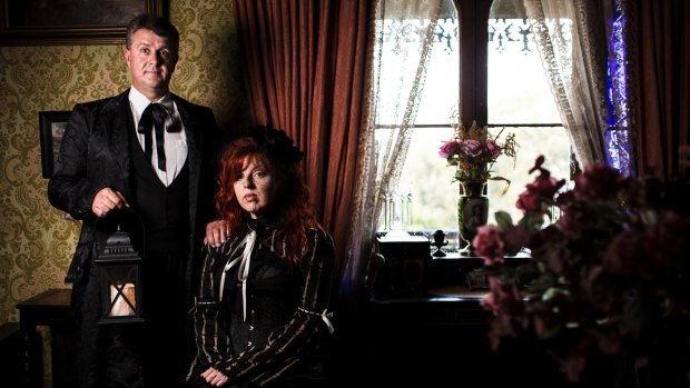 Lawrence and Sophia Ryan run the ghost tours at the Monte Cristo Homestead, in Junee, NSW.