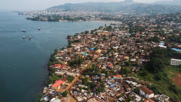 Freetown in Sierra Leone, one of the poorest countries on Earth.