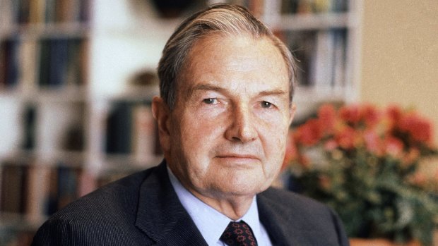David Rockefeller, pictured in 1981.  