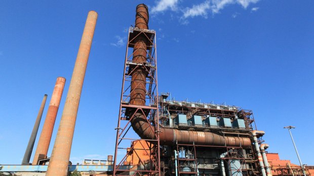 Coiled steel is made at BlueScope Steel's Port Kembla steelworks.