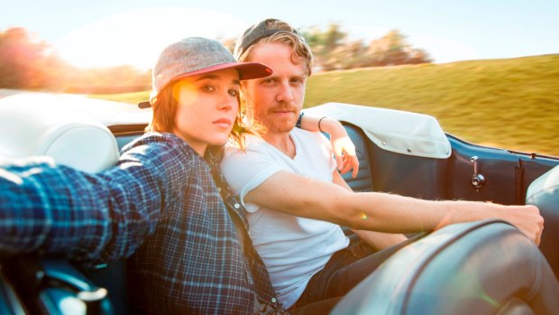 Travelling the world: Ellen Page and Ian Daniel in Gaycation.