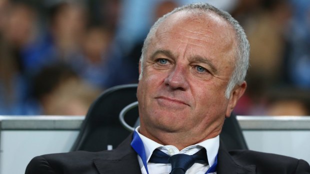 Mind games: Sydney FC coach Graham Arnold watches his side win easily on Saturday.