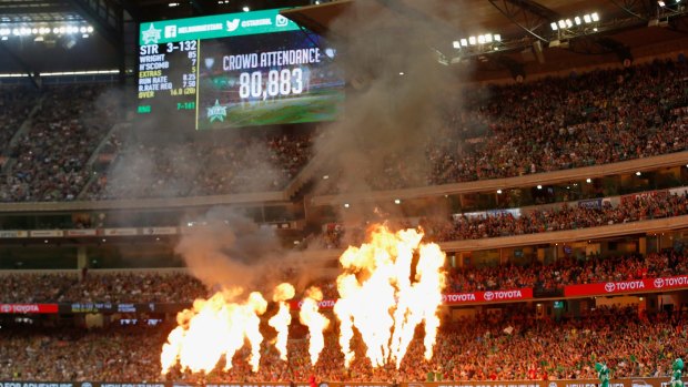 Smash hit: A record crowd watched the Stars beat the Renegades at the MCG early this year.