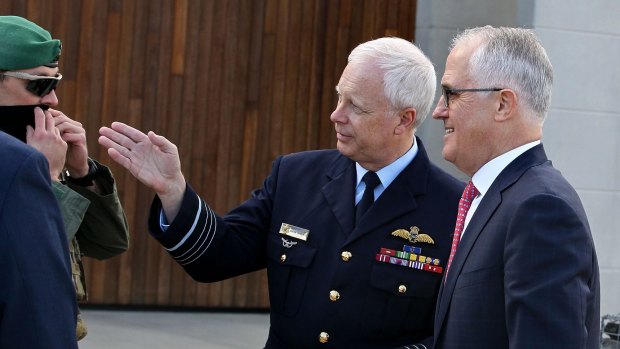Chief of Defence Mark Binskin with Prime Minister Malcolm Turnbull earlier this year. 