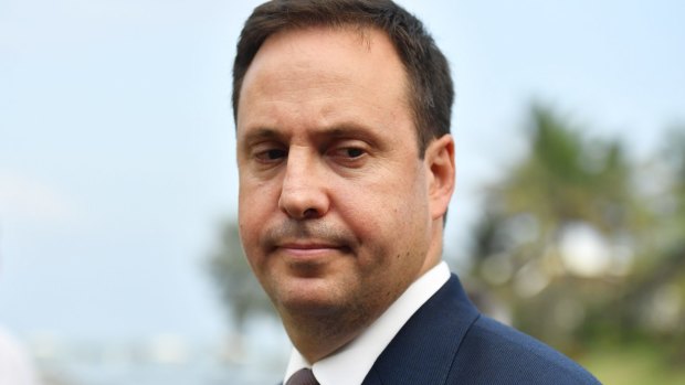 Australian Trade Minister Steven Ciobo after a meeting for the Trans-Pacific Partnership.