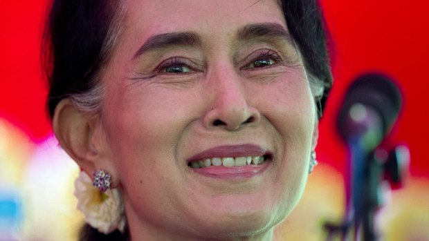 Democracy leader Aung San Suu Kyi.