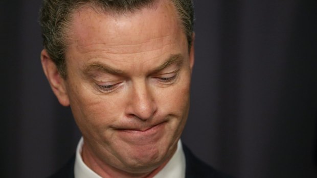 Inevitable: Christopher Pyne has refused to concede defeat after the Senate rejected the government's higher education bill.
