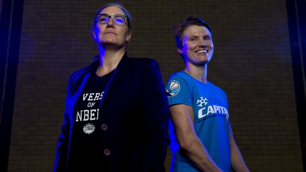 Jess Bibby and coach Carrie Graf will bid farewell  to the Canberra Capitals after this Saturday's game against Bendigo.