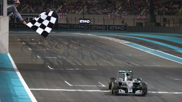 German Nico Rosberg claims the Abu Dhabi win for Mercedes.
