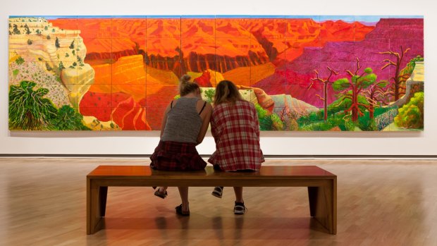 The National Gallery of Australia is proving a drawcard for Melburnians.