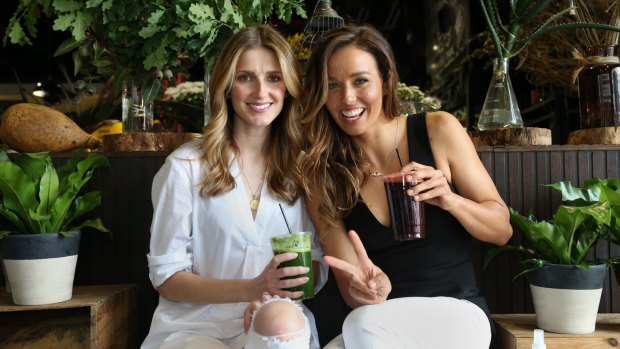 Sally Fitzgibbon (right) with Kate Waterhouse. 