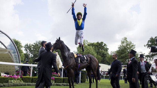 Flying dismount: Frankie Dettori is still searching for his first Melbourne Cup win.