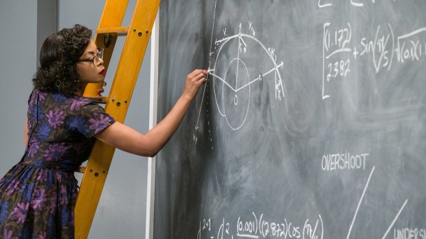 Taraji P. Henson as maths whiz Katherine Johnson in <i>Hidden Figures</i>.