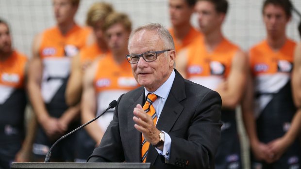 GWS chairman Tony Shepherd is a staunch defender of his club.