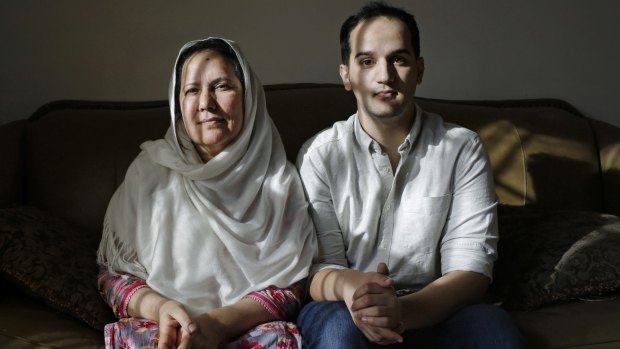 Fresh hope ... Shamim Syed, Syed's mother, with her son Yusef in Baltimore in 2014.