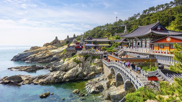 Haedong Yonggungsa Temple in Busan, South Korea.