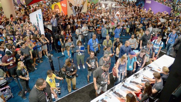 The queues can be huge at Comic-Con.