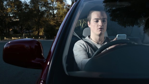 Six times as many people were caught talking on the phone while driving than messaging or using social media behind the wheel on ACT roads in the past nine months.