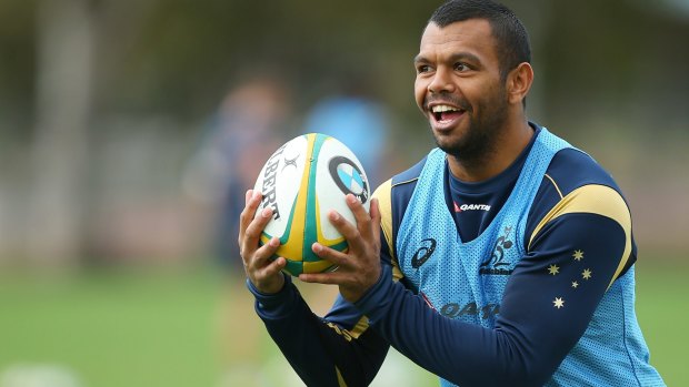 Milestone match: Kurtley Beale is close to playing is 50th Test for the Wallabies.