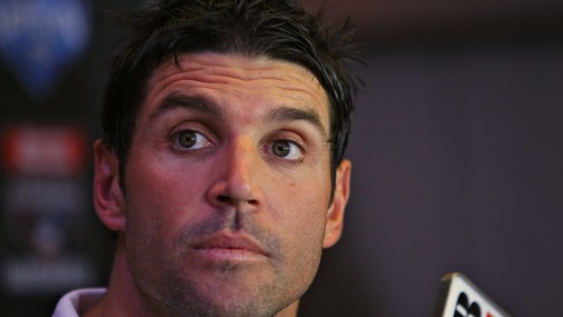 In Manly's sights: Trent Barrett.