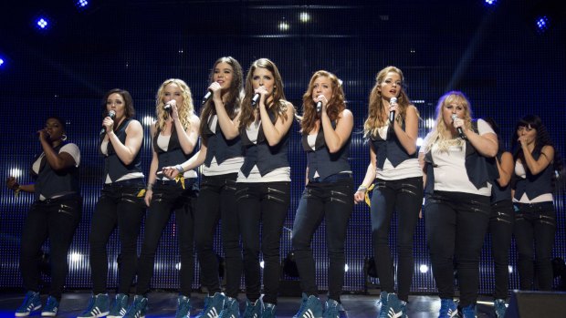Pitch Perfect, starring Rebel Wilson, features women competing in singing competitions.