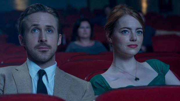 Ryan Gosling and Emma Stone in La La Land.