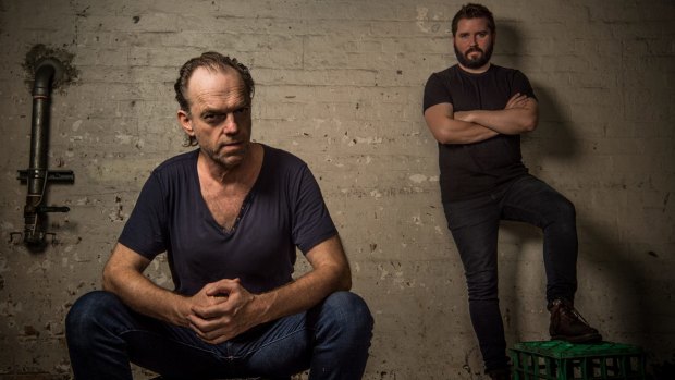 Cautionary tale: The Resistable Rise of Arturo Ui star Hugo Weaving and STC artistic director Kip Williams.