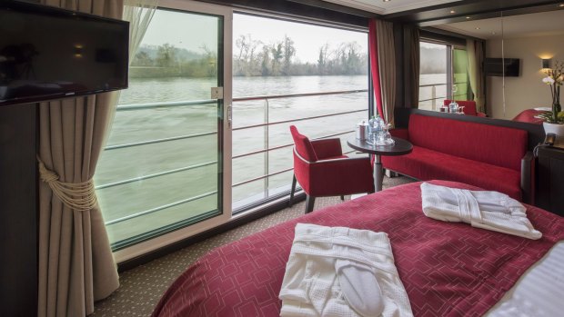 Most suites have floor-to-ceiling windows.