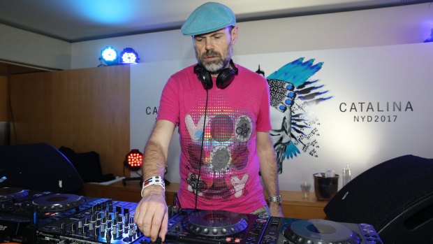 British DJ and producer Joey Negro at the NYD party in Rose Bay.
