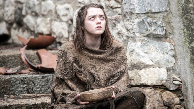 Apprentice assassin ... Maisie Williams as Arya Stark in season six.