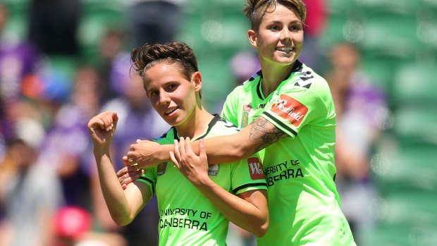 Canberra United teammates Ashleigh Sykes and Michelle Heyman both made the Matildas' squad.