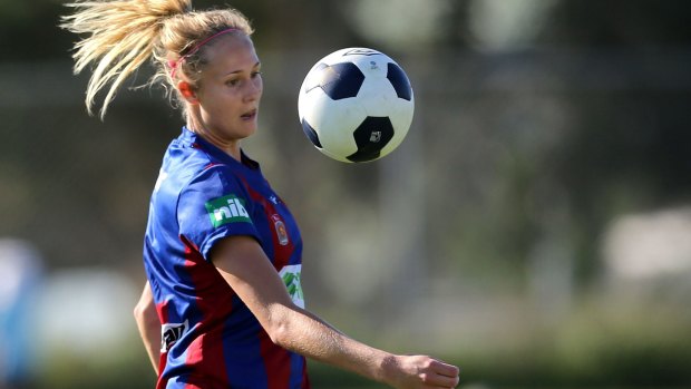 Fresh face: Tara Andrews is the only uncapped player named in the Matildas squad for friendly matches against China and England later this month.