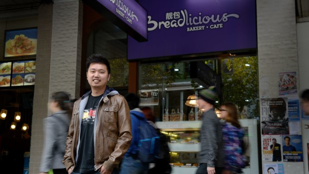 Vincent Chin, the manager of Breadlicious in Swanston Street.