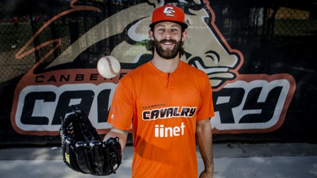 Pitcher Aaron Thompson says the Canberra Cavalry are the answer to his prayers.