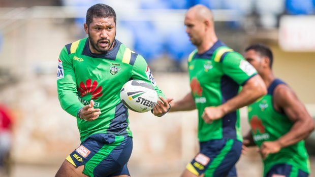 Canberra Raiders recruit Frank-Paul Nu'uausala says he's happy to be making an impact at the club.