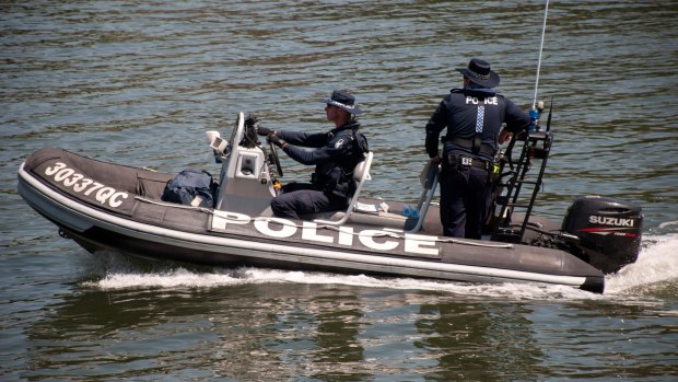 Water police are reportedly searching the Brisbane River.