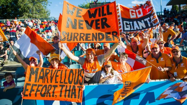 The GWS Giants are aiming to secure 10,000 Canberra members.