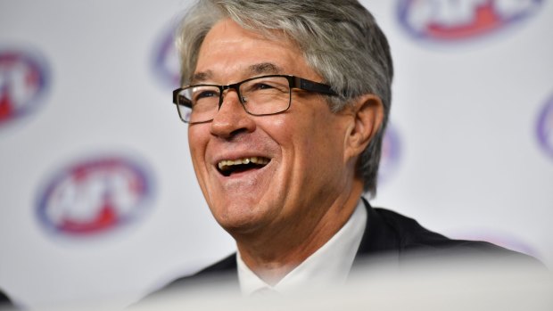 Retiring AFL chairman Mike Fitzpatrick.