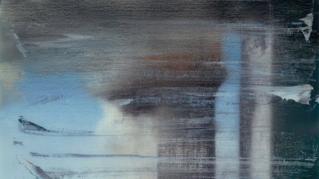 September, 2009, print between glass (detail), is Gerhard Richter's response to 9/11.