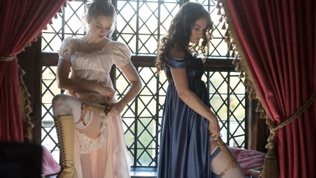 The Bennett girls strap knives to their thighs in <i>Pride and Prejudice and Zombies</i>.