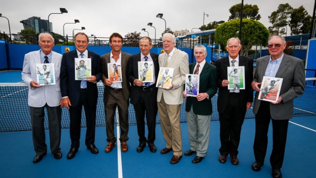 Australian tennis greats were honoured with personalised postage stamps on Thursday.